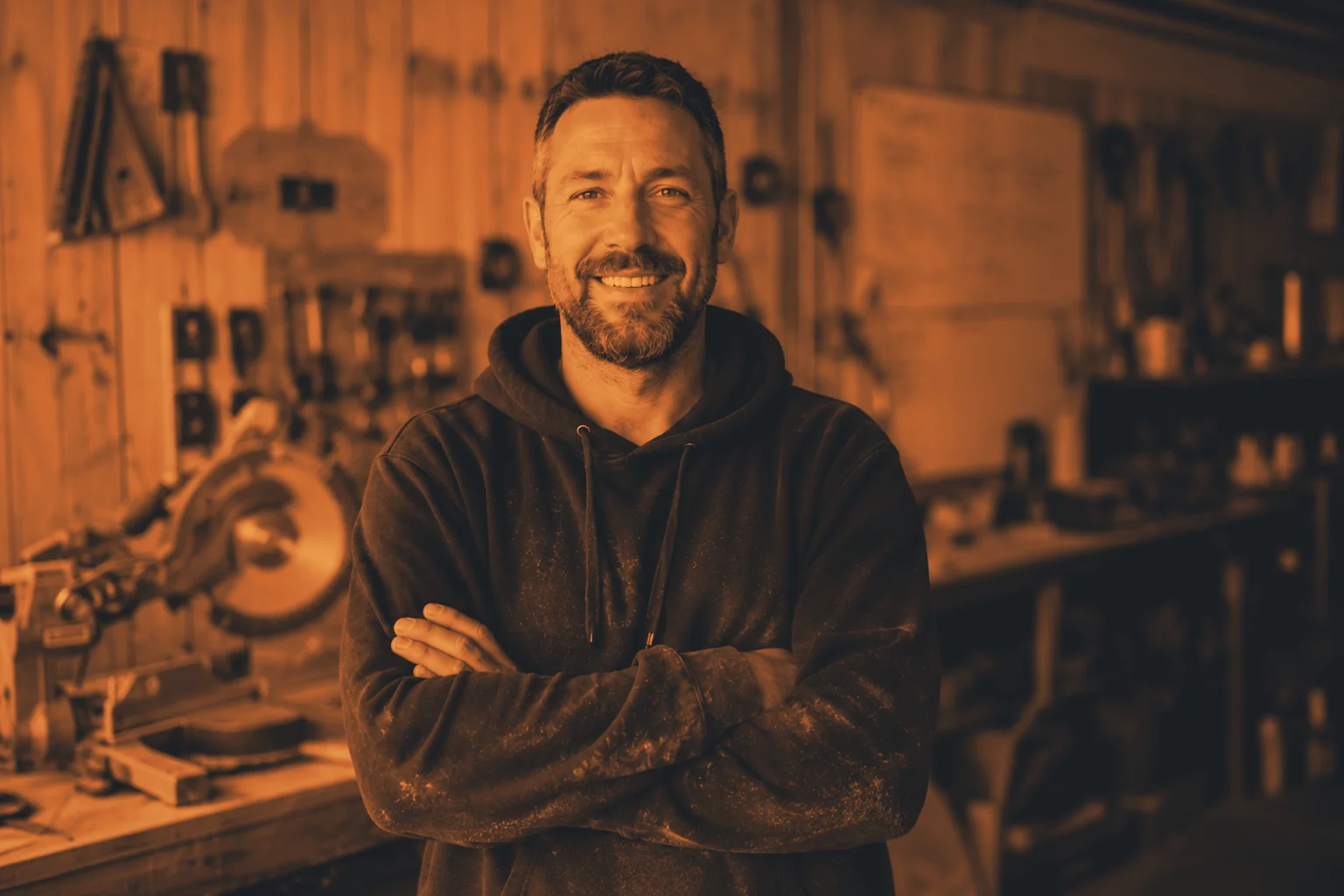 Australian tradie on the tools