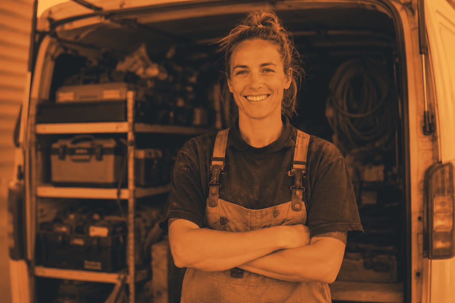 Australian tradie on the tools